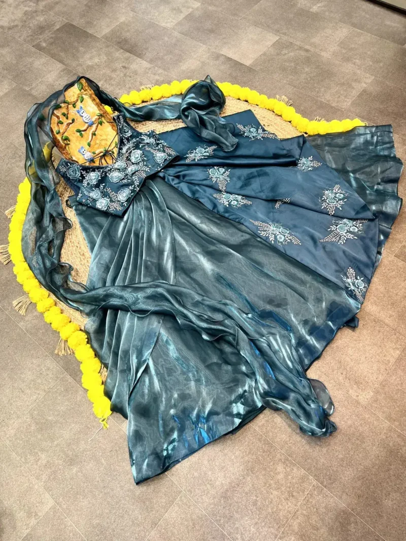 Jimmy Choo Heavy Embroidered Couple Lehenga and Kurta for Engagement