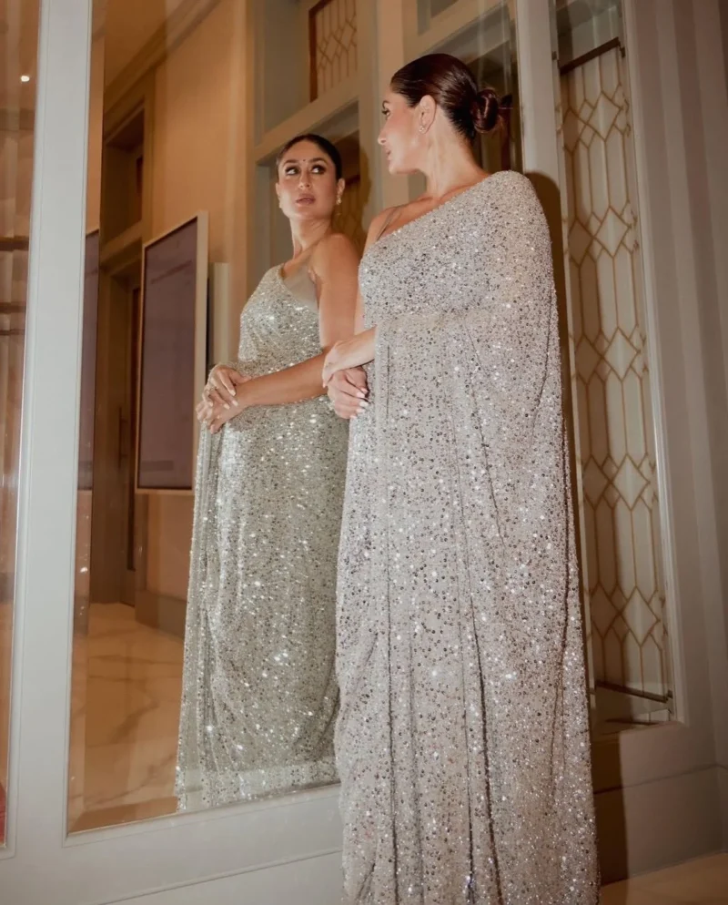 Kareen Kapoor Inspired Georgette Party Wear Saree
