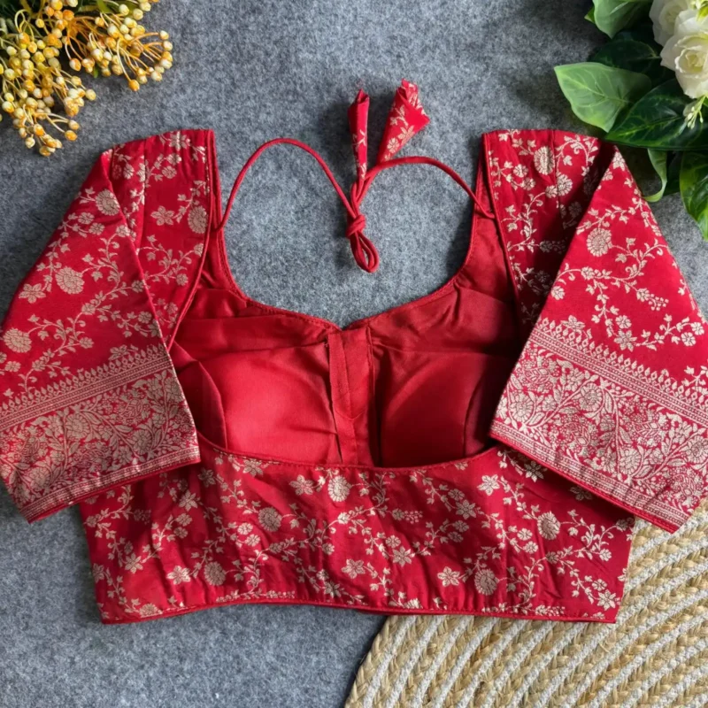 Pure Dola silk Blouse For Silk Saree