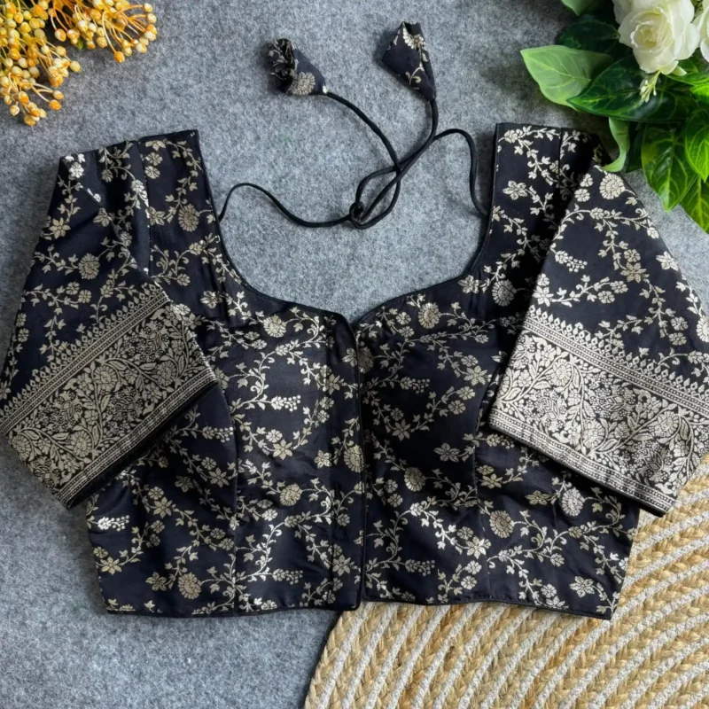 Pure Dola silk Blouse For Silk Saree
