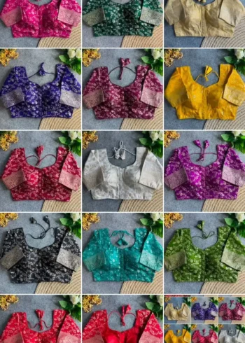 Pure Dola silk Blouse For Silk Saree