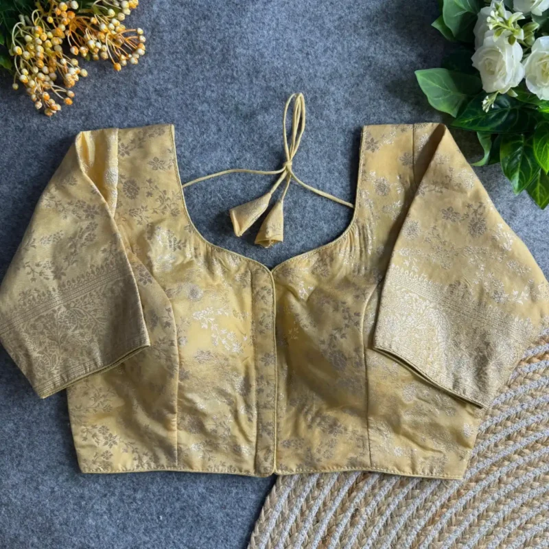 Pure Dola silk Blouse For Silk Saree
