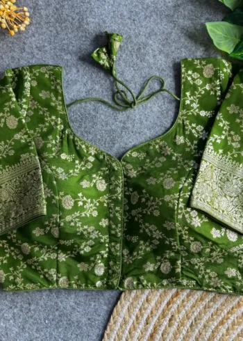 Pure Dola silk Blouse For Silk Saree