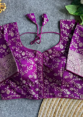 Pure Dola silk Blouse For Silk Saree