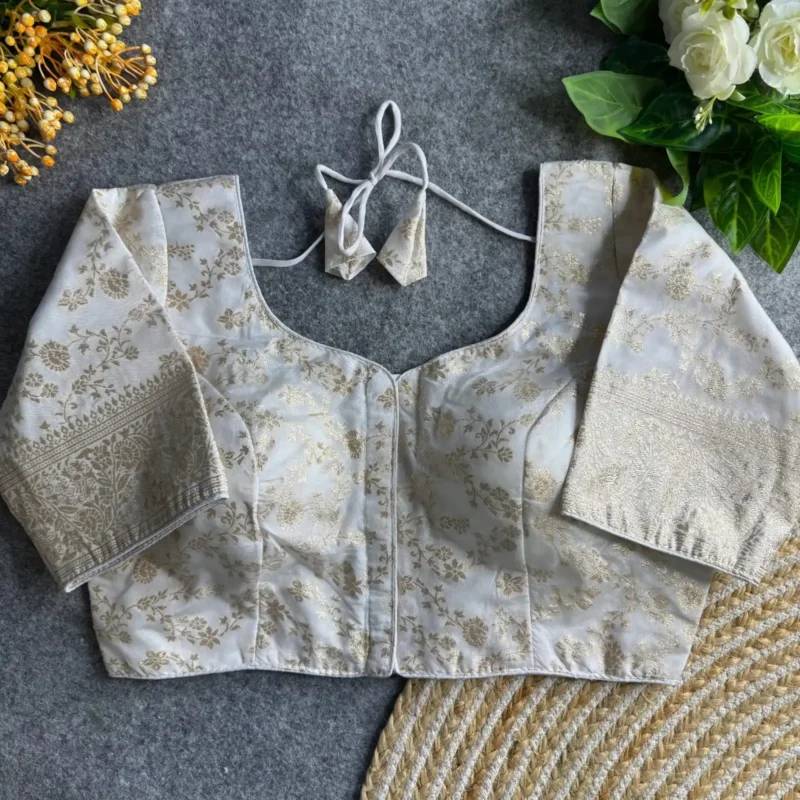 Pure Dola silk Blouse For Silk Saree
