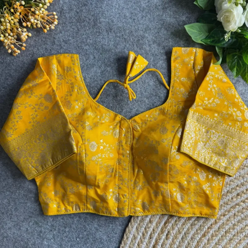 Pure Dola silk Blouse For Silk Saree