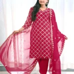 Rivet Moti Sequence Embroidered Faux Georgette Designer Suit