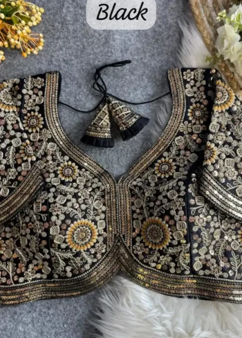 Sabyasachi Style Apple Cut Embroidered Bridal Blouse
