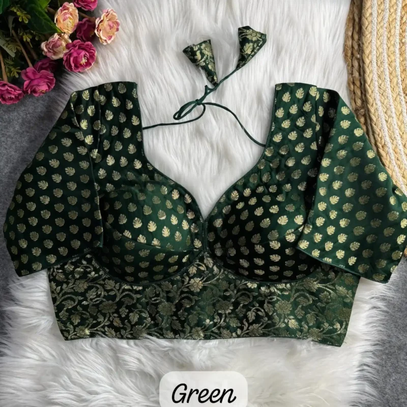 SABYASACHI STYLE PURE NYLON JACQUARD BLOUSE