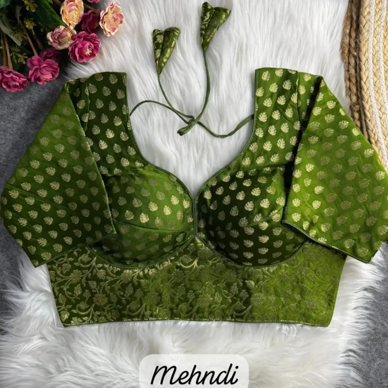SABYASACHI STYLE PURE NYLON JACQUARD BLOUSE