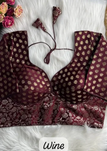 SABYASACHI STYLE PURE NYLON JACQUARD BLOUSE