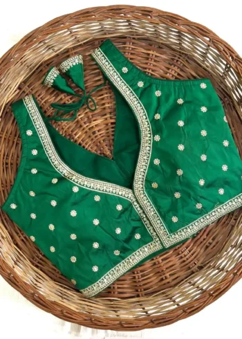 Sequence Zari Thread Work Sleeveless Designer Blouse