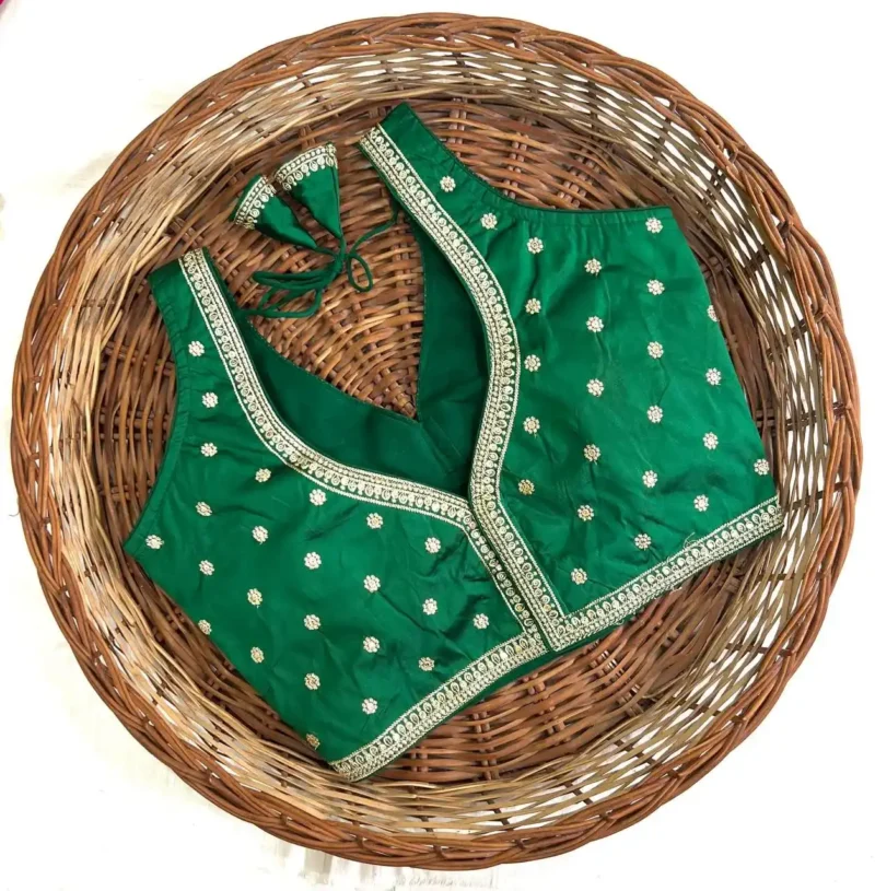 Sequence Zari Thread Work Sleeveless Designer Blouse