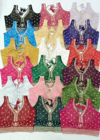 Sequence Zari Thread Work Sleeveless Designer Blouse