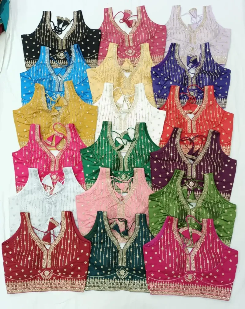 Sequence Zari Thread Work Sleeveless Designer Blouse