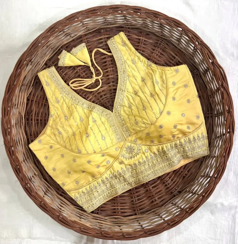Sequence Zari Thread Work Sleeveless Designer Blouse