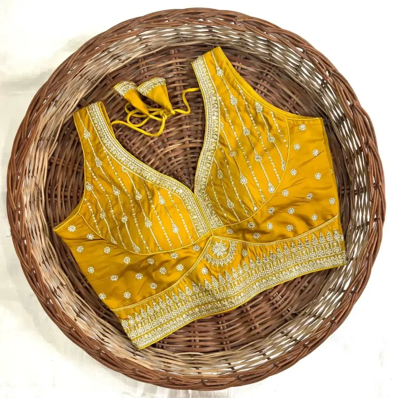 Sequence Zari Thread Work Sleeveless Designer Blouse