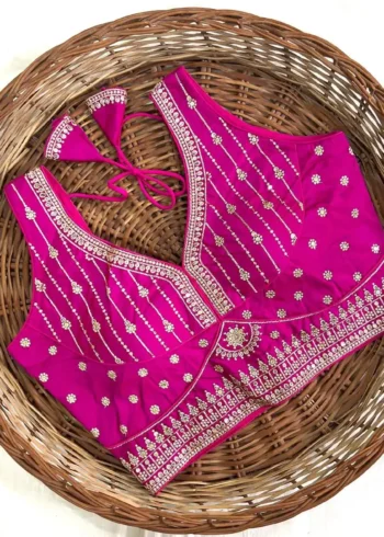 Sequence Zari Thread Work Sleeveless Designer Blouse