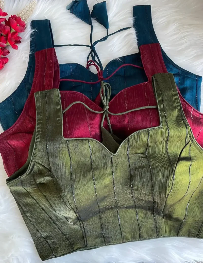 Two Tone Jimmy Choo Shining Bollywood blouse