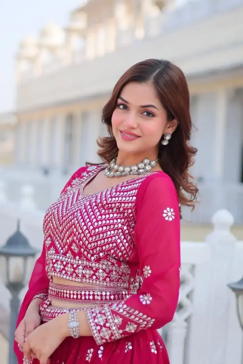 Wedding Wear Heavy Embroidered Designer Lehenga Choli