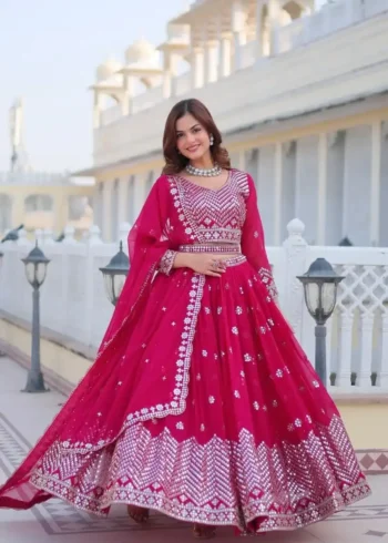 Wedding Wear Heavy Embroidered Designer Lehenga Choli