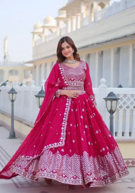 Wedding Wear Heavy Embroidered Designer Lehenga Choli