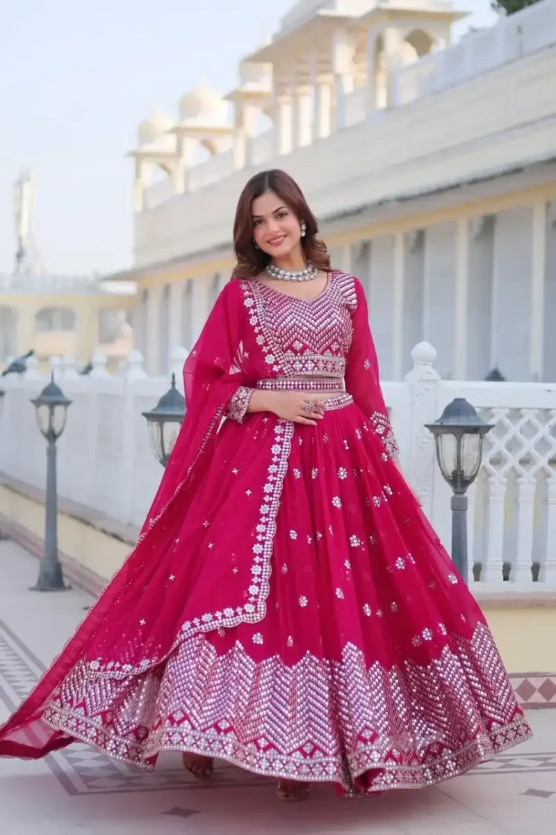 Wedding Wear Heavy Embroidered Designer Lehenga Choli