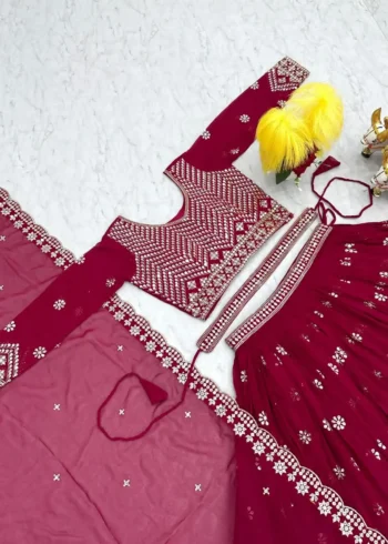 Wedding Wear Heavy Embroidered Designer Lehenga Choli