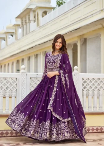 Wedding Wear Heavy Embroidered Designer Lehenga Choli