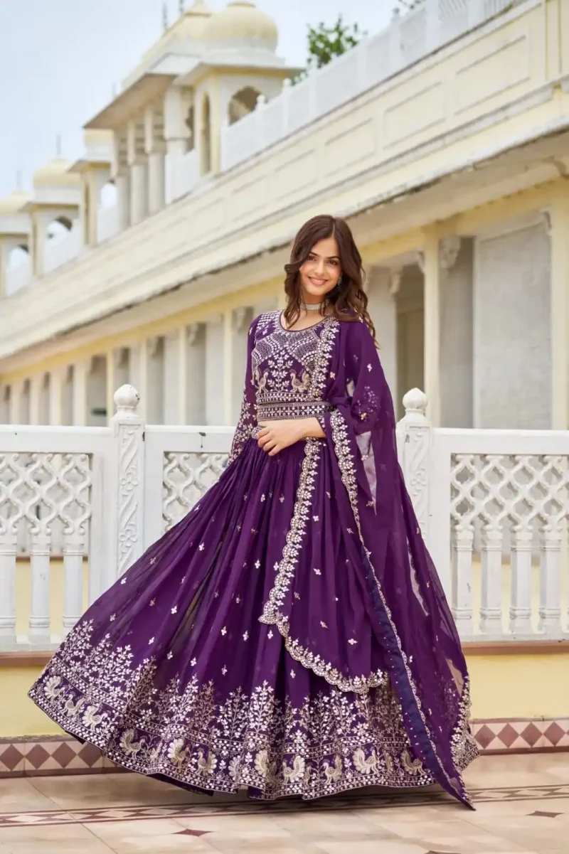 Wedding Wear Heavy Embroidered Designer Lehenga Choli
