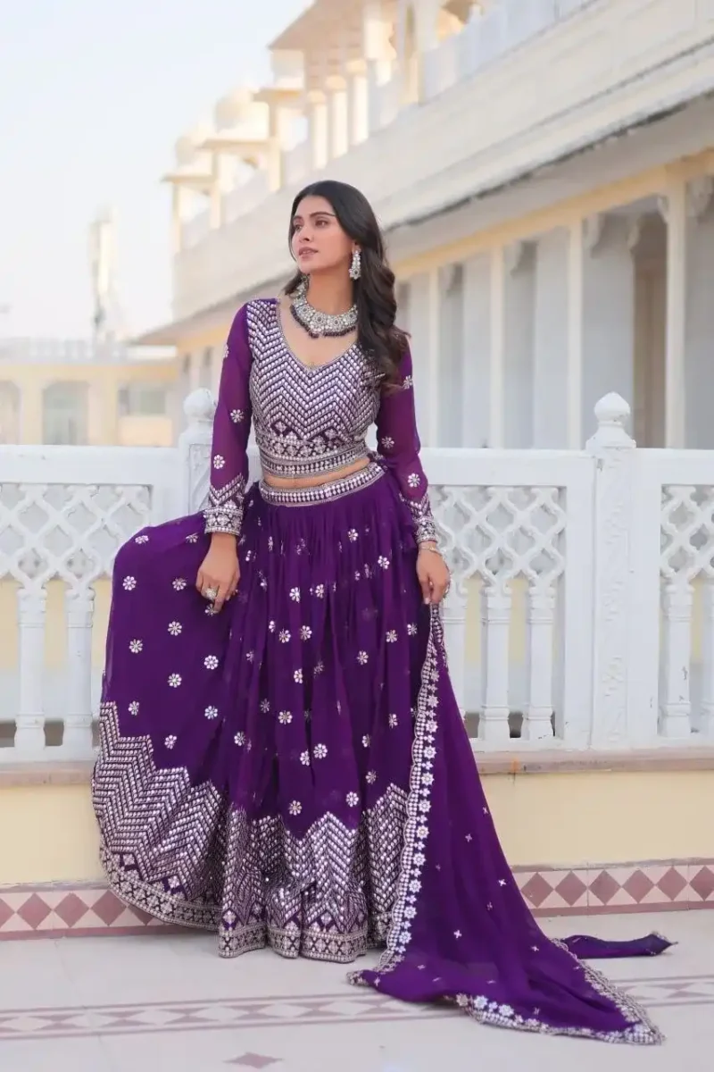 Wedding Wear Heavy Embroidered Designer Lehenga Choli