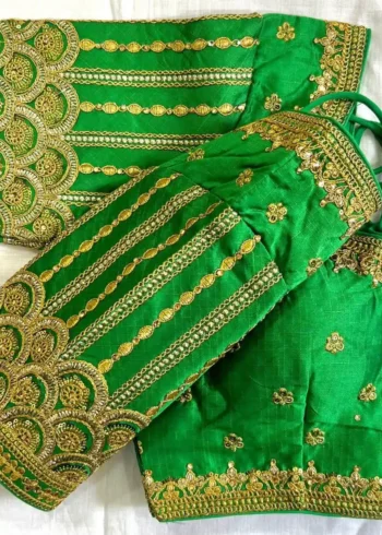 Zari Thread Hand Work Heavy Soft Silk Blouse