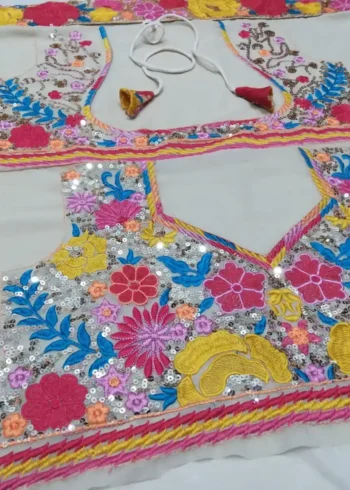 Multi-Color-Faux-Georgette-Lehenga-Choli-blouse