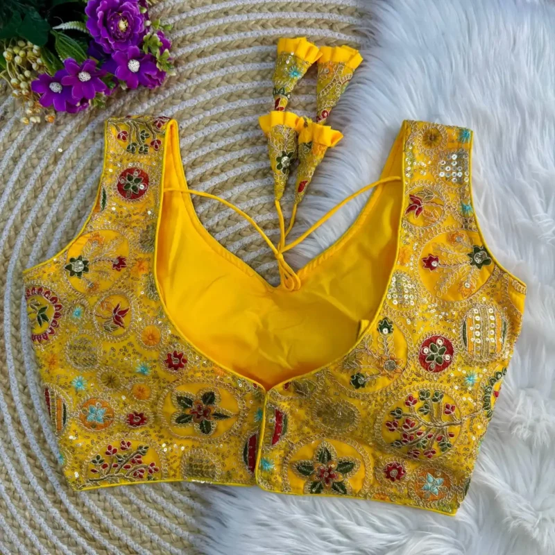 Bollywood Style Heavy Codding Work Partywear Blouse