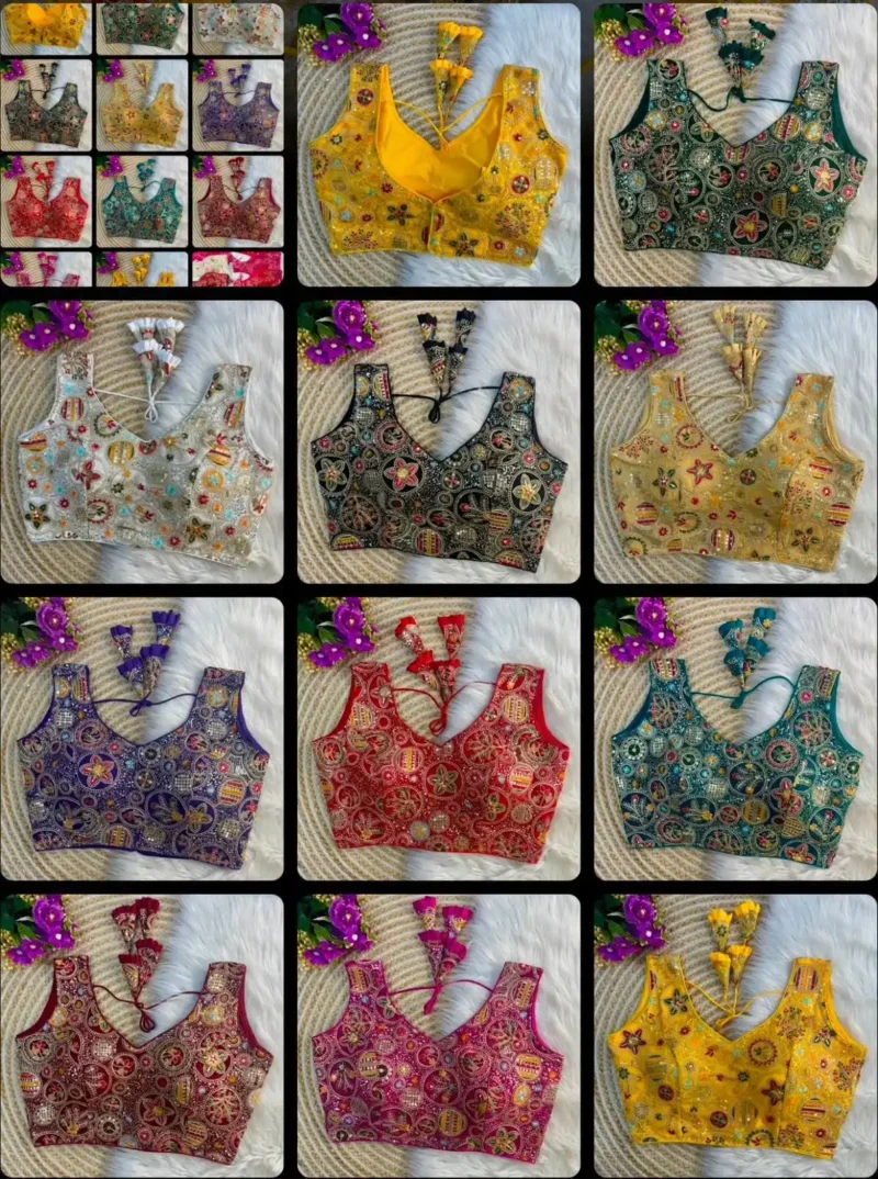 Bollywood Style Heavy Codding Work Partywear Blouse