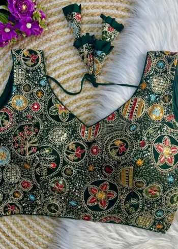 Bollywood Style Heavy Codding Work Partywear Blouse