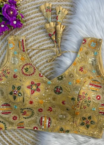 Bollywood Style Heavy Codding Work Partywear Blouse