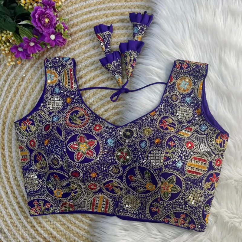 Bollywood Style Heavy Codding Work Partywear Blouse