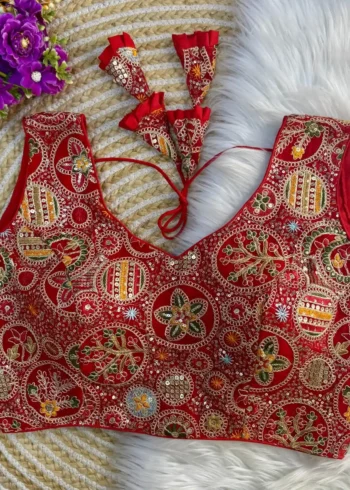 Bollywood Style Heavy Codding Work Partywear Blouse
