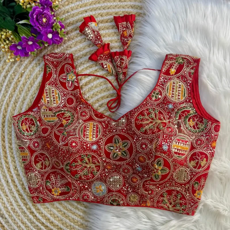 Bollywood Style Heavy Codding Work Partywear Blouse