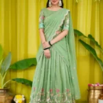 Chinon Heavy Embroidery & Thread Work Festival Lehenga Choli