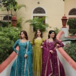 Chinon Rich Sequins Embroidered Wedding Sharara Suit