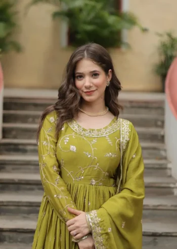 Chinon Rich Sequins Embroidered Wedding Sharara Suit