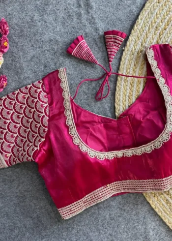 Cotton Thread Work Zimichoo Fabric Blouse