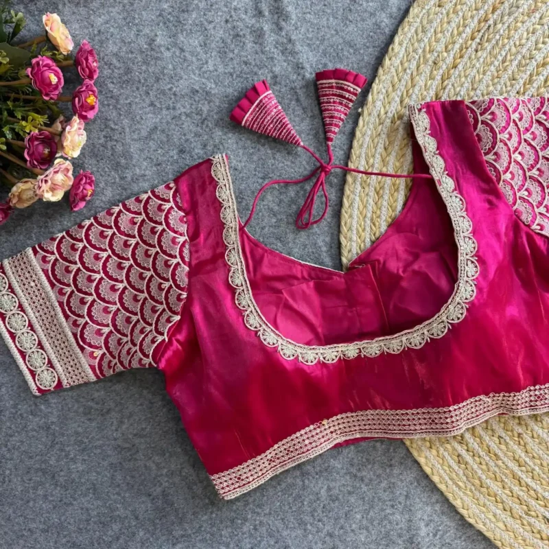 Cotton Thread Work Zimichoo Fabric Blouse