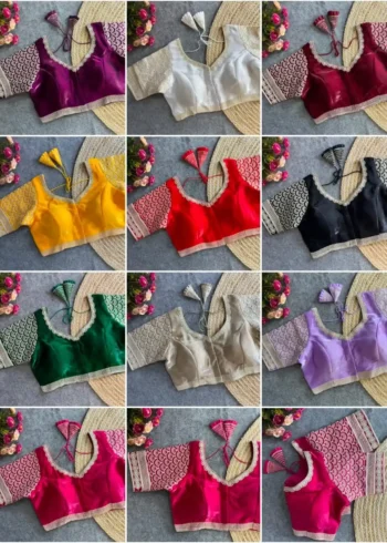 Cotton Thread Work Zimichoo Fabric Blouse