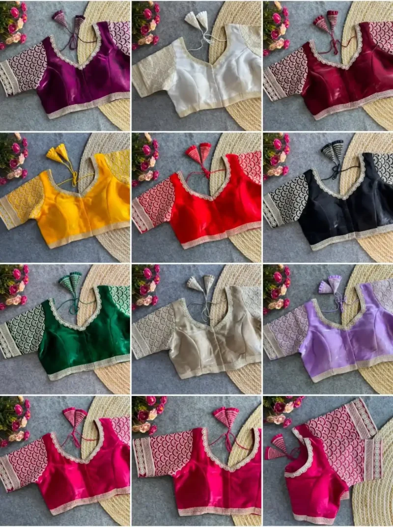 Cotton Thread Work Zimichoo Fabric Blouse