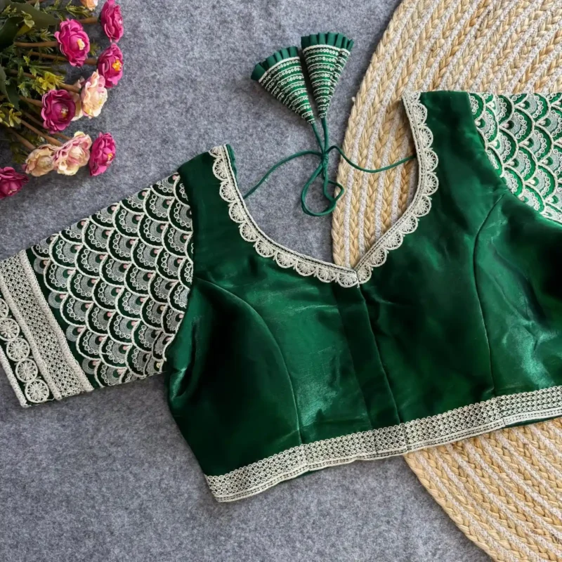Cotton Thread Work Zimichoo Fabric Blouse