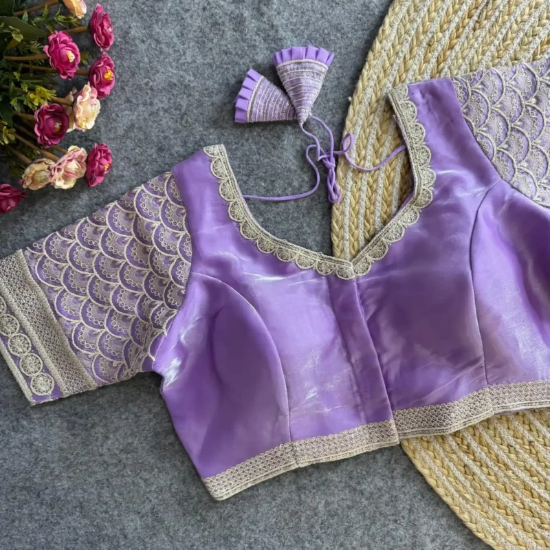 Cotton Thread Work Zimichoo Fabric Blouse