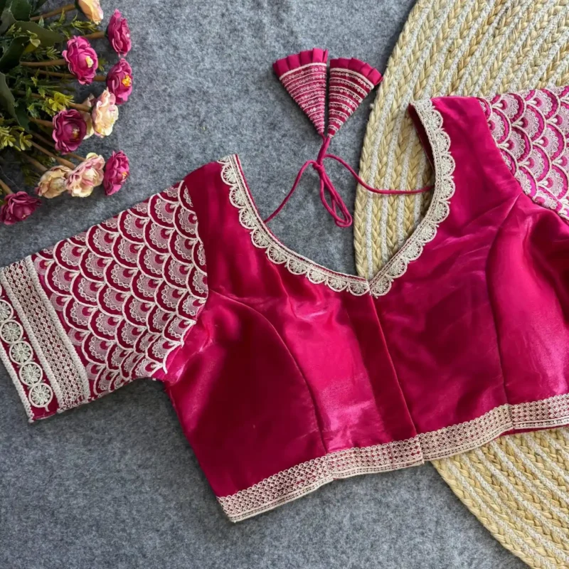 Cotton Thread Work Zimichoo Fabric Blouse